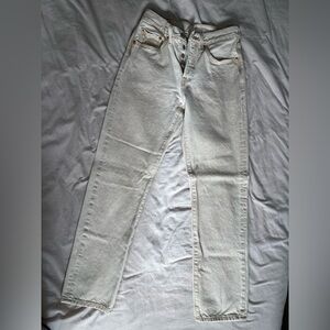 Levi's Cream Straight Leg Women's Jeans